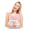 Big Dot of Happiness Funny 10th Pink Rose Gold Birthday - Happy Birthday Party Photo Booth Props Kit - 10 Piece - 2 of 4