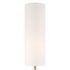 Possini Euro Design Moderne Mid Century Modern 62" Tall Standing Floor Lamp Droplet Foot Switch Natural Gray Metal Living Room Bedroom House Reading - 3 of 4