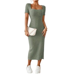 knit stretch dress Compact Ultra Stretch Knit Dress With Cut Out Back Red / 00 / R125UK1656