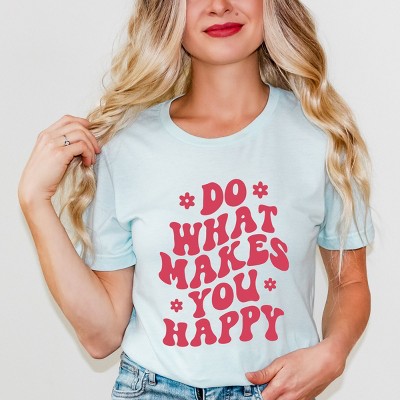 Simply Sage Market Makes You Happy Flowers Short Sleeve Tee