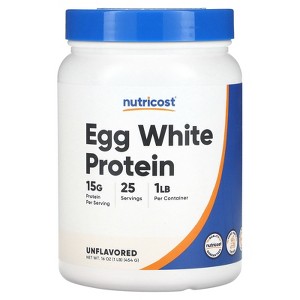Nutricost Egg White Protein, Unflavored, 1 lb (454 g) - 1 of 2