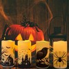 Halloween LED Flameless Flickering Candles,6-piece set  diameter 3 inches x height 6 inches - 4 of 4