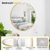Mirror for Wall,  Metal Frame Circle Mirror, Round Bathroom Mirror for Wall Decor, Round Wall Mirror - 2 of 4