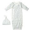 Organic Kimono Infant Sleep Gown - Waves - 2 of 4