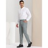 INSPIRE CHIC Men's Plaid Casual Regular Fit Flat Front Stretch Dress Pants - 4 of 4