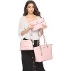 Paaaawaters Women Fashion Synthetic Leather Handbags Tote Bag Shoulder Bag Top Satchel Purse Set 4pcs - 3 of 4