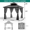 Outdoor Gazebos Canopy 10 x 10 FT Permanent with High Strength Aluminum Frame - 2 of 4