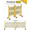 COZONY Expandable Metal Barricade with Casters, Adjustable Traffic Fence, Multiple Sizes Folding Safety Barrier Gate - Portable & Retractable - 3 of 4