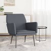 vidaXL Armchair Dark Grey Velvet (100% polyester), metal, plywood Standard - 2 of 4