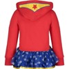 DC Comics Justice League Wonder Woman Girls Zip Up Costume Hoodie Toddler - image 3 of 4