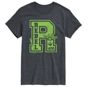 Men's - Star Wars - Yoda and friends Collegiate Rebel Short Sleeve Graphic T-Shirt - 1 of 3