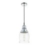 Elegant Lighting Kenna 1-Light Chrome Pendant with Clear Glass Cylinder Shade - 2 of 4
