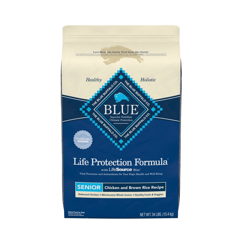 Blue Buffalo Life Protection Senior Dry Dog Food with Chicken Flavor - 34lbs