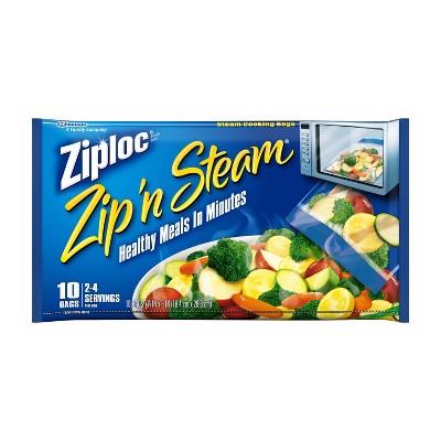 Ziploc Zip n Steam? Cooking Bags - 10ct – Target Inventory Checker –  BrickSeek
