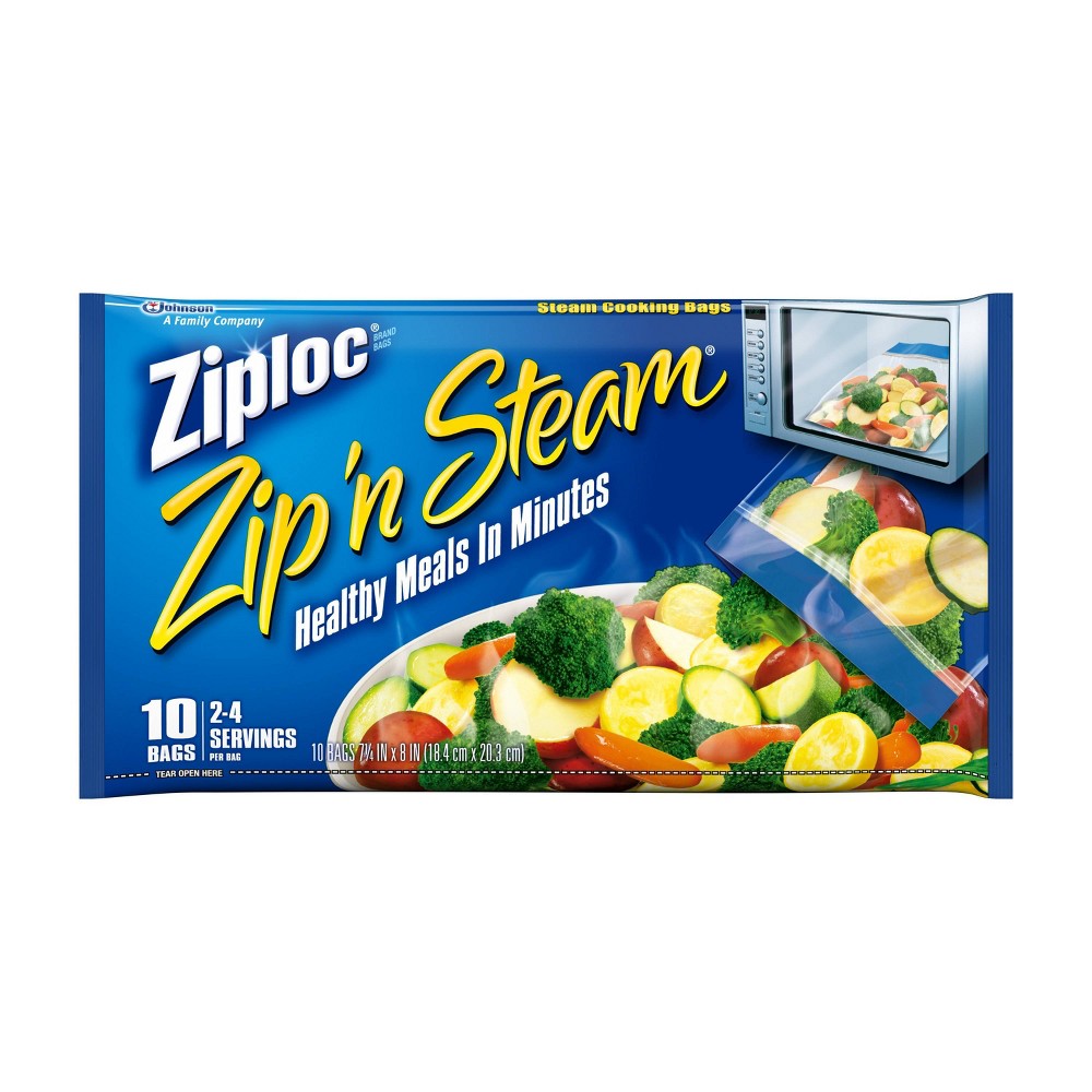 UPC 025700956891 product image for Ziploc Zip 'n Steam? Cooking Bags - 10ct | upcitemdb.com