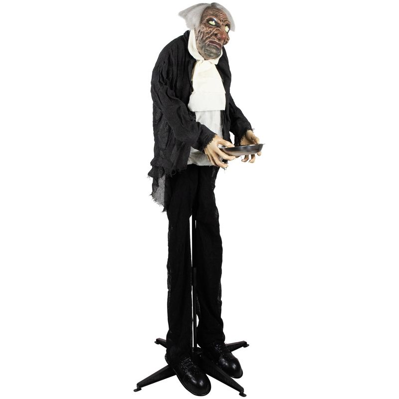 Northlight 5.5' LED Lighted Animated Butler with Sound Halloween Decoration, 4 of 9