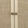 Rattan Bathroom Cabinet, Bathroom Floor Cabinet with Drawer,Display Storage with Doors,Kitchen Cupboard,Storage Cabinet for Living Room - 4 of 4