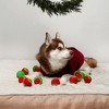 Midlee Filled Dog Stocking- Reindeer Antlers and 10 Mini Tennis Balls - 3 of 4