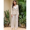 INSPIRE CHIC Women's Business Casual 2026 Notched Collar Long Sleeve Tie Waist Summer Spring Blazer - 2 of 4