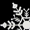 Northlight Glitter Snowflake Christmas Ornaments - 6.25" - White - 24ct - 2 of 3