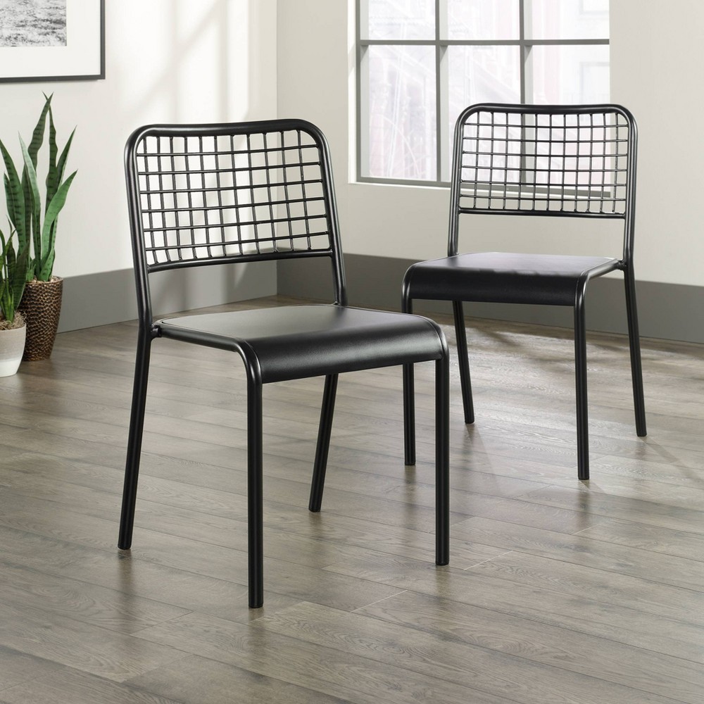 Set Of 2 Boulevard Cafe Dining Chair Black Sauder