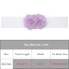 INSPIRE CHIC Women's Large Chiffon Rose Double-Flower Elastic Stretch Wide Corset Waist Belt 1 Pc - 4 of 4
