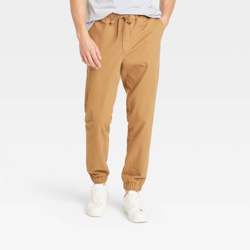 Men's Athletic Fit Chino Jogger Pants - Goodfellow & Co™ Brown Xxl :