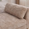 VASIP 83" Wide Upholstered Bed Bench with Armrests,Chenille Chaise Lounge & 2 Bolster Pillows, for Living Room, Bedroom & Apartment,Beige - 4 of 4