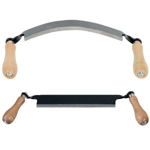 Timber Tuff 10" Curved Blade Draw Shave & 8" Straight Blade Draw Shave Tool - 1 of 4