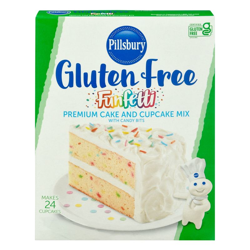 Pillsbury Gluten Free Funfetti Cake Mix with Candy Bits - 17oz, 1 of 8