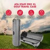 SKB Cases ATA Staff Pro XL Hard Plastic Storage Portable Golf Club Cart Bag Travel Case with Skate-Style Wheels, and TSA Locking Latch System, Grey - 2 of 4