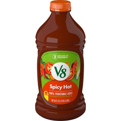 V8 Spicy Hot 100% Vegetable Juice - 64 fl oz Bottle