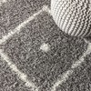 Mercer Shag Plush Tassel Moroccan Geometric Trellis Area Rug - JONATHAN Y - 3 of 4