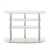 Furinno 4-Tier No Tools TV Stand Entertainment Center Hold up to 46" TV White Oak - 4 of 4