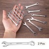 Unique Bargains 30Cr13 Stainless Steel Auto Repair Offset 12-Point Box End and 15° Angled Combination Wrenches 2 Pcs - 3 of 4