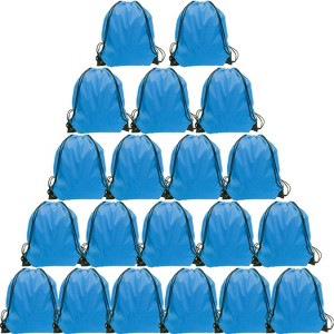 Waterproof Drawstring Backpack Bulk, Nylon Cinch Bags in 10 Colors for School, Gym, Sports - 1 of 4