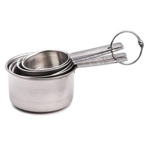 YBM Home 5-Piece Stainless Steel Stackable Measuring Cups, Measurement Dry or Liquid Ingredients, For Cooking & Baking - 1 of 4