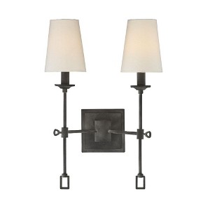 Savoy House Lorainne 2 - Light Wall Light in  Oxidized Black - 1 of 3