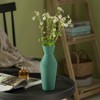 Uniquewise Decorative Ceramic Round Sharp Concaved Top Vase Centerpiece Table Vase - 3 of 4