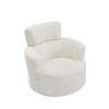 Okak 360° Swivel Barrel Chair,Plush Arm Accent Chair with Adjustable Headrest,Comfy Living Room Chairs for Office,Bedroom - 2 of 4
