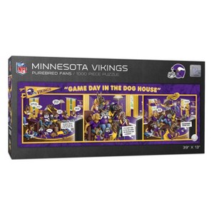 NFL Minnesota Vikings Game Day in the Dog House Puzzle - 1000Pc - 1 of 3