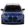 2023 BMW M3 Touring (G81) Competition San Marino Blue Metallic with Black Top 1/43 Diecast Model Car by Solido - 4 of 4