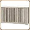 Jojoka Fluted Sideboard Buffet Cabinet with 4 Doors & Adjustable Shelves, Modern Wood Storage Credenza for Dining Room, Kitchen, Living Room - 4 of 4