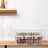 LunaLulinlk 14" Upright Freezer Storage Baskets, White Wire Storage Bins Large Basket for Freezer, Pantry, Bathroom Organizing, Set of 4 - 3 of 4