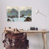 Stupell Industries Mountain Range over Abstract 2pc Framed Giclee Art Set - 2 of 4