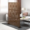 PexFix 72 in. x 47 in. Outdoor Privacy Rectangle Screen Galvanized Steel Panel Divider in Brown - 2 of 4