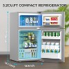 ZAFRO 3.1 Cu.Ft Mini Fridge with Freezer - 2-Door Compact Refrigerator with Adjustable Glass Shelves for Bedroom, Dorm, Office, Apartment - 2 of 4