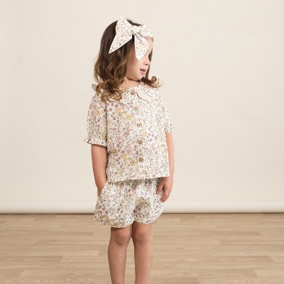 Organic Hair Bow Clip - Wild Meadow