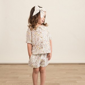 Organic Hair Bow Clip - Wild Meadow - 1 of 3