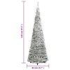 Christmas Tree Outdoor Artificial Xmas Tree Pop-up Flocked Snow 50 LEDs vidaXL - 4 of 4